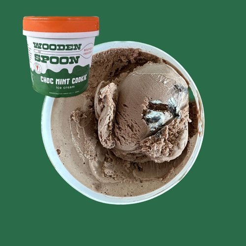 Choc Mint Cookie ice cream tub