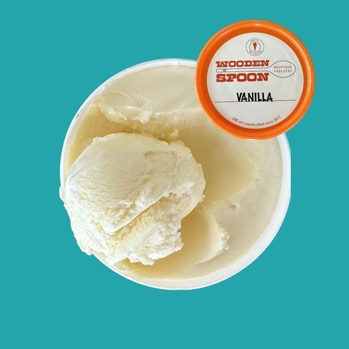 Vanilla ice cream tub