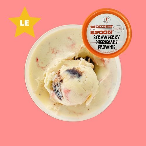 Strawberry Cheesecake Brownie limited edition ice cream