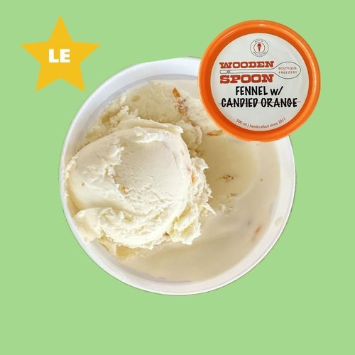 Fennel with Candied Orange limited edition ice cream