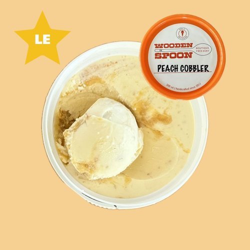 Peach Cobbler limited edition ice cream