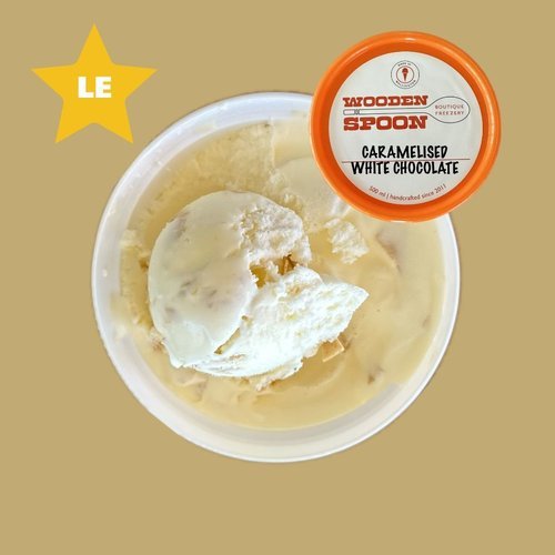 Caramelised White Chocolate limited edition ice cream
